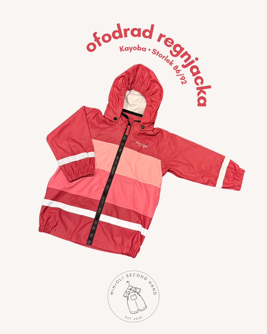 Ofodrad regnjacka - Storlek 86/92
