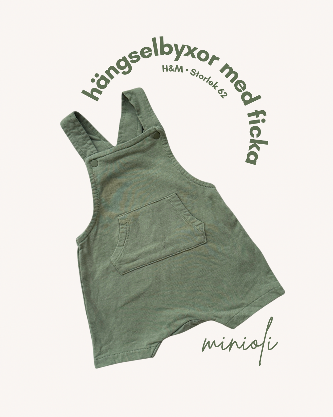 Hängselbyxor med ficka - Storlek 62