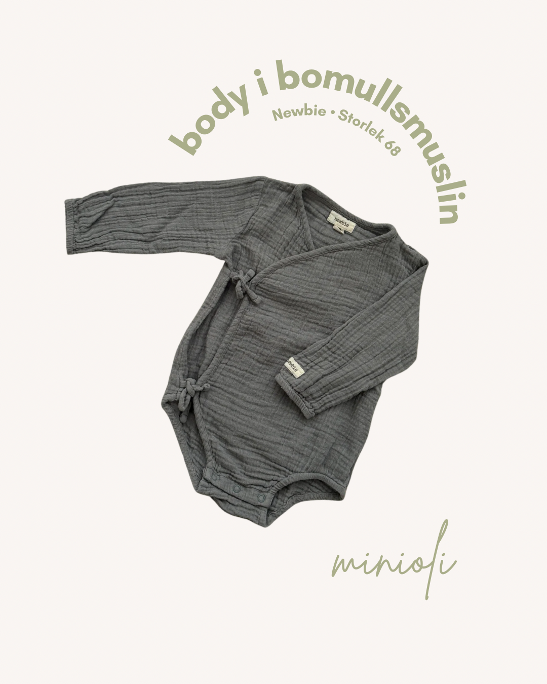 Body i bomullsmuslin - Storlek 62