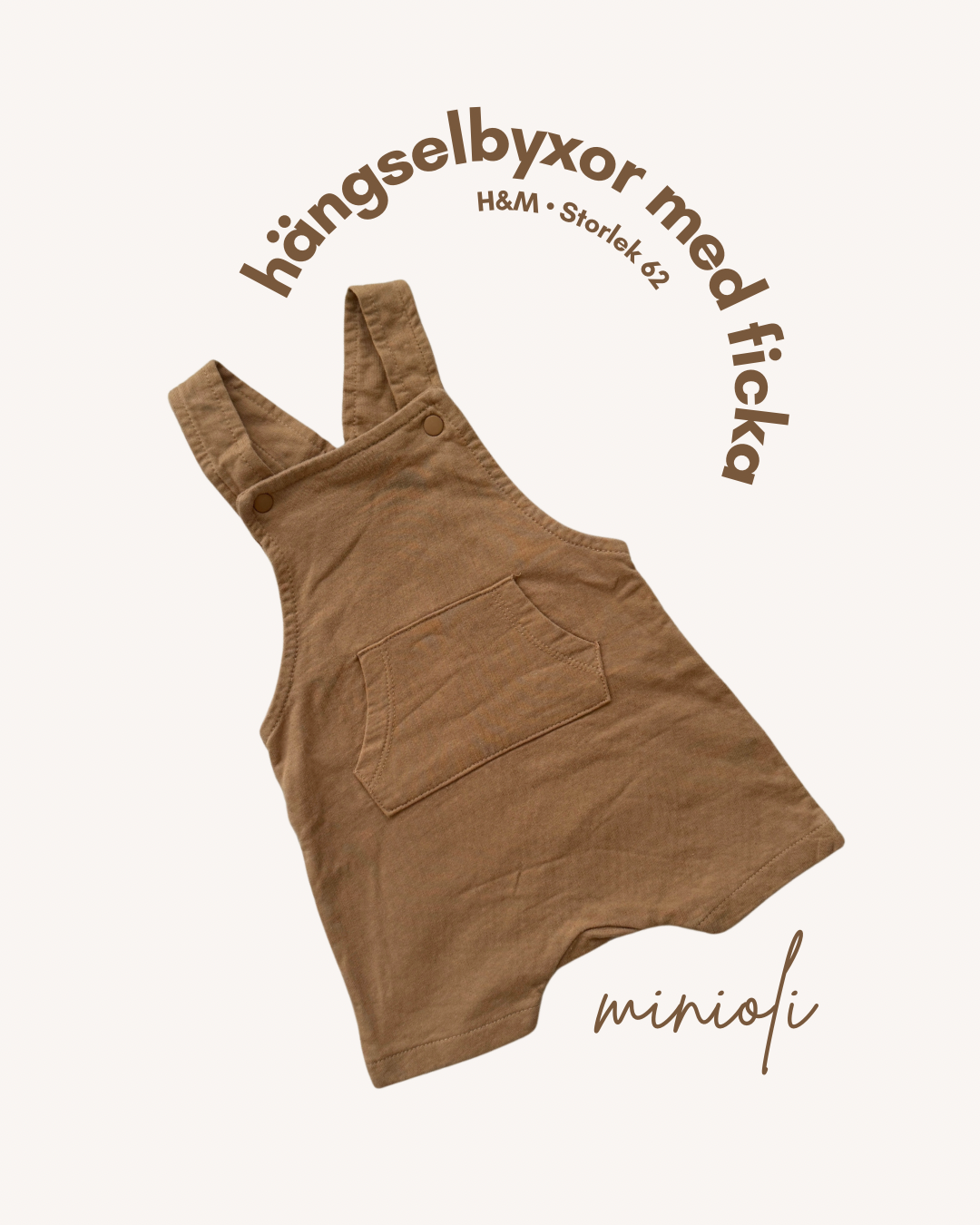 Hängselbyxor med ficka - Storlek 62