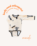 Zebramönstrad body - Storlek 74