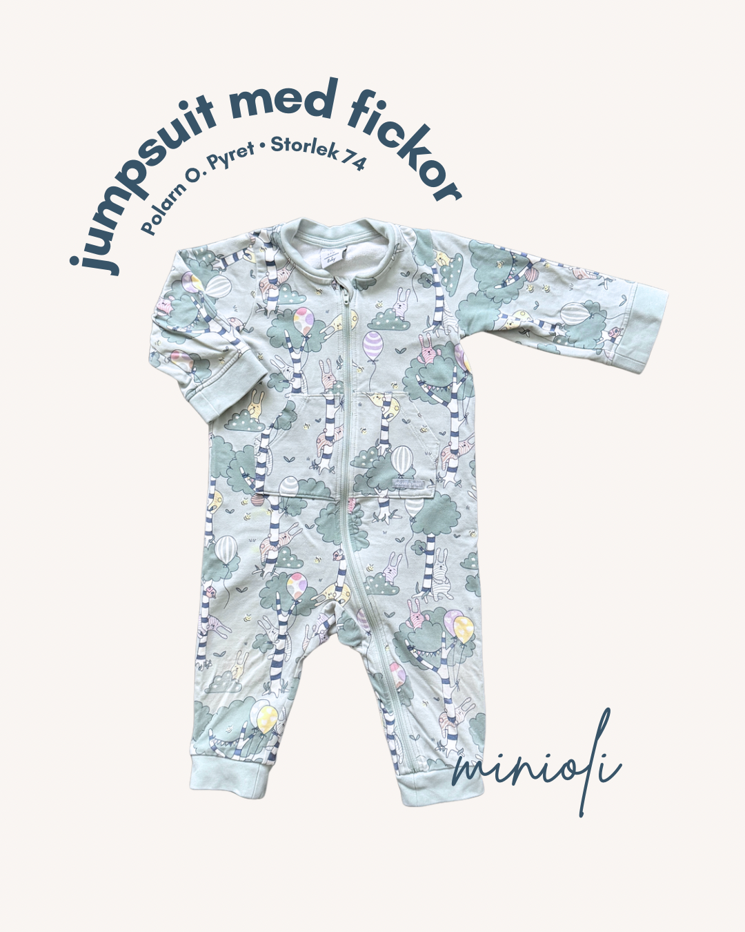 Jumpsuit med fickor - Storlek 74