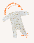 Pyjamas med kaninprint - Storlek 68