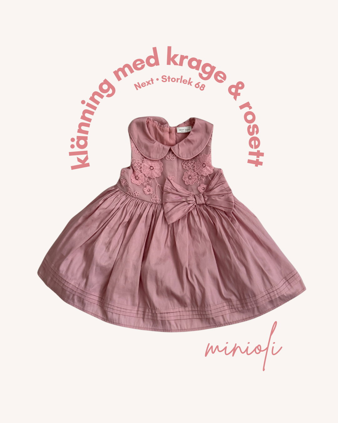 Klänning med krage - Storlek 68