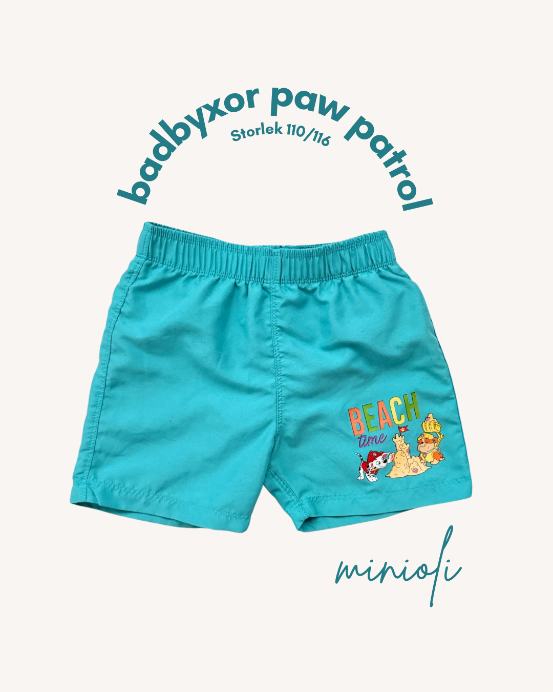 Badbyxor PAW Patrol - Storlek 110/116