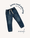 Jeans med snörning - Storlek 104
