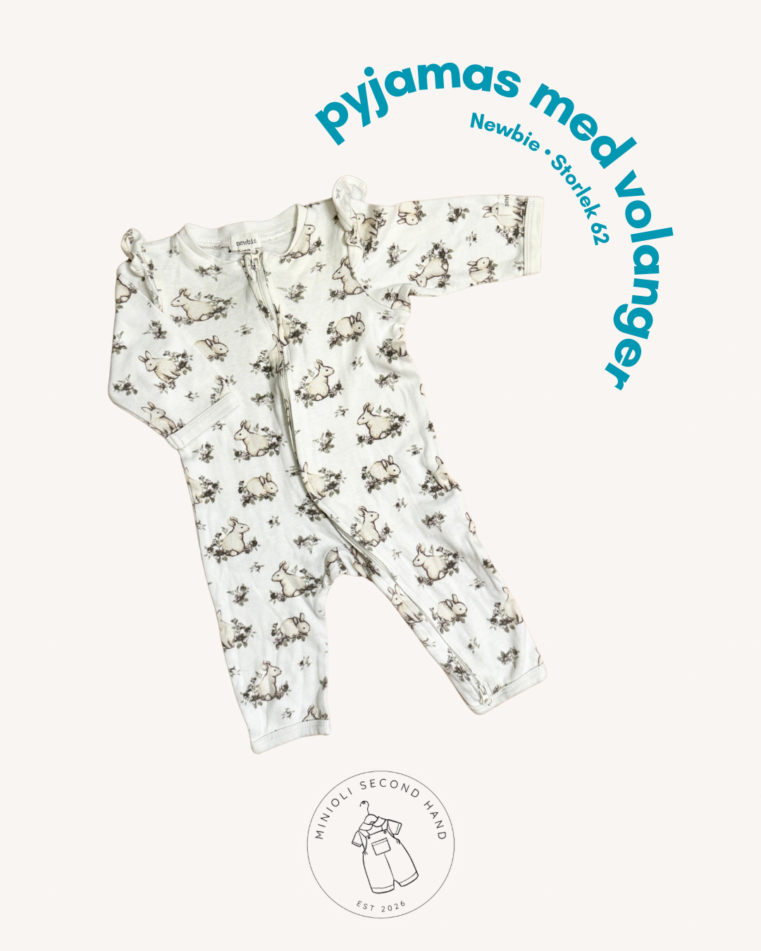 Pyjamas med volanger - Storlek 62