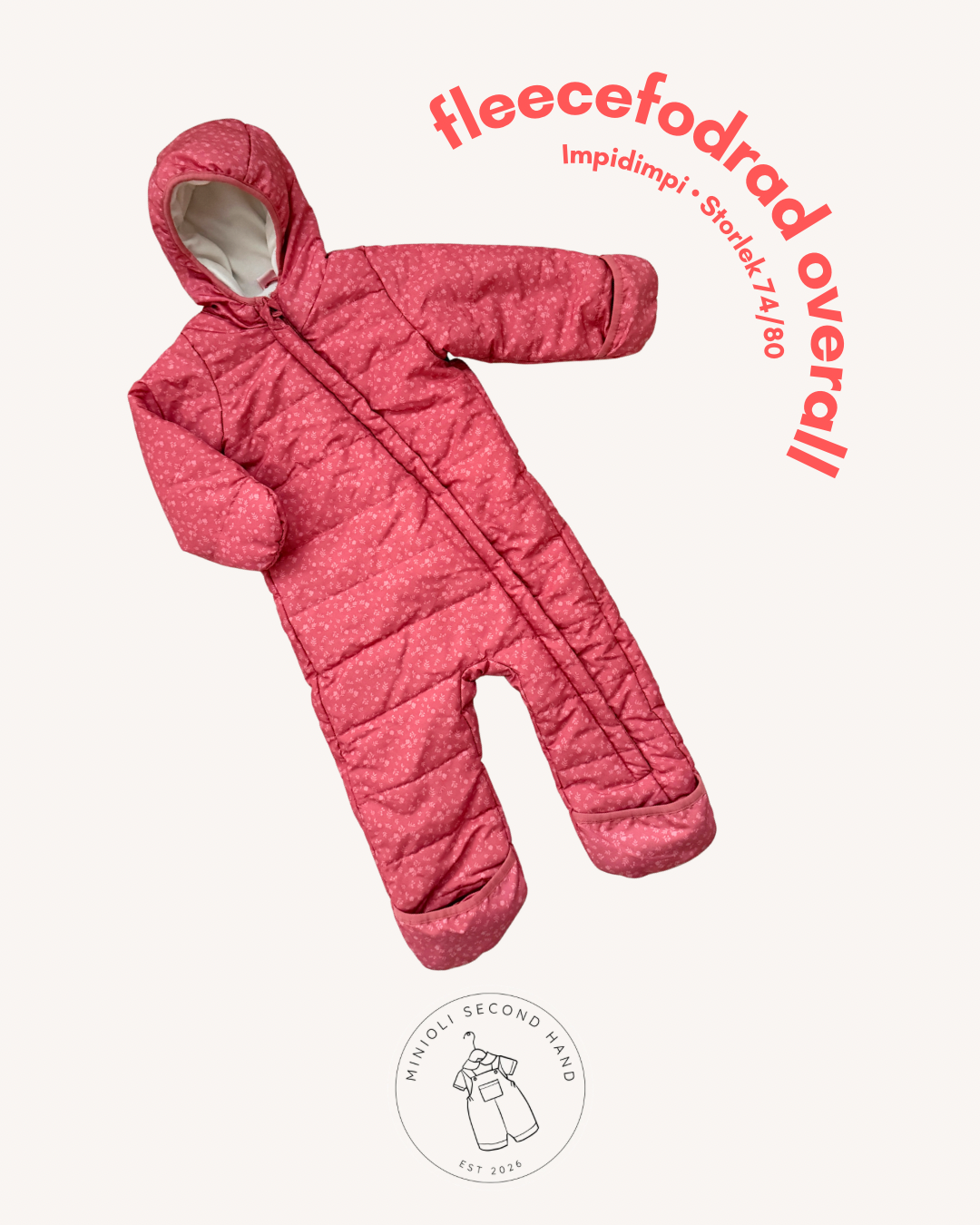 Fleecefodrad overall - Storlek 74/80