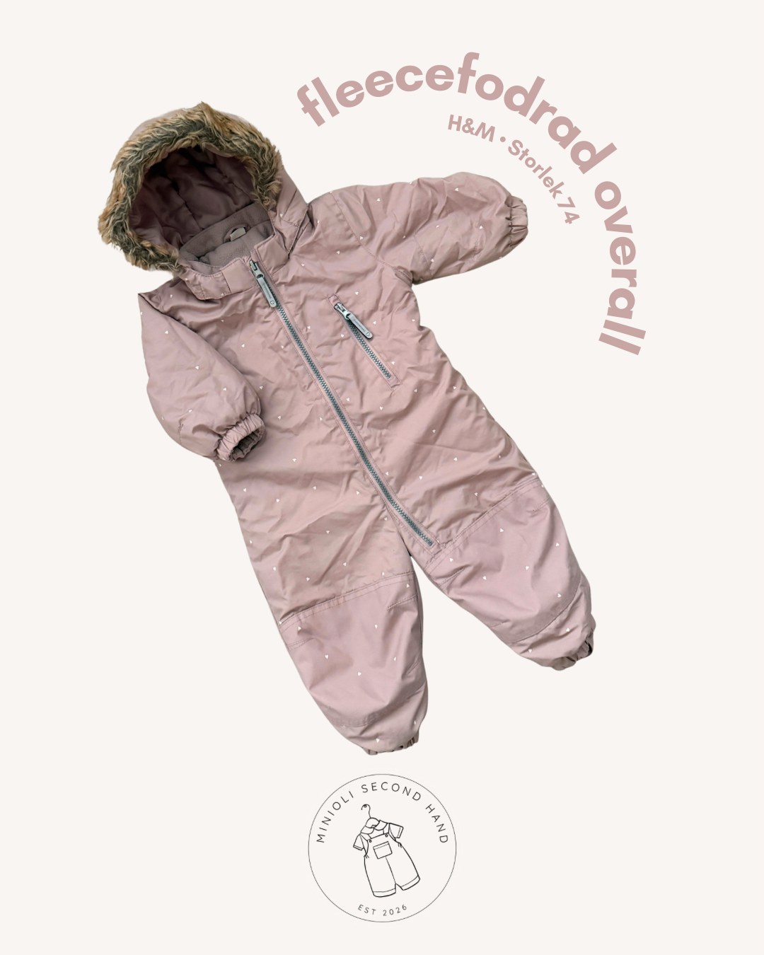 Fleecefodrad overall - Storlek 74