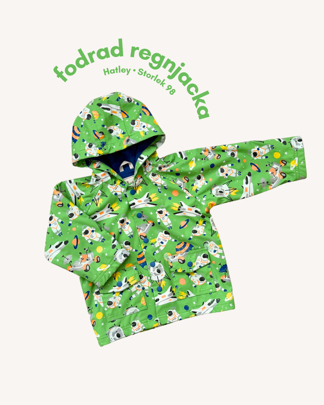 Fodrad regnjacka - Storlek 98
