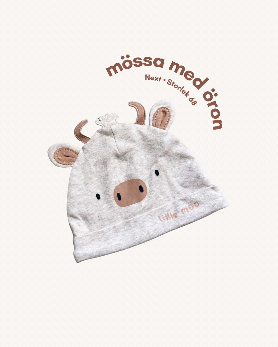 Mössa med horn - Storlek 68
