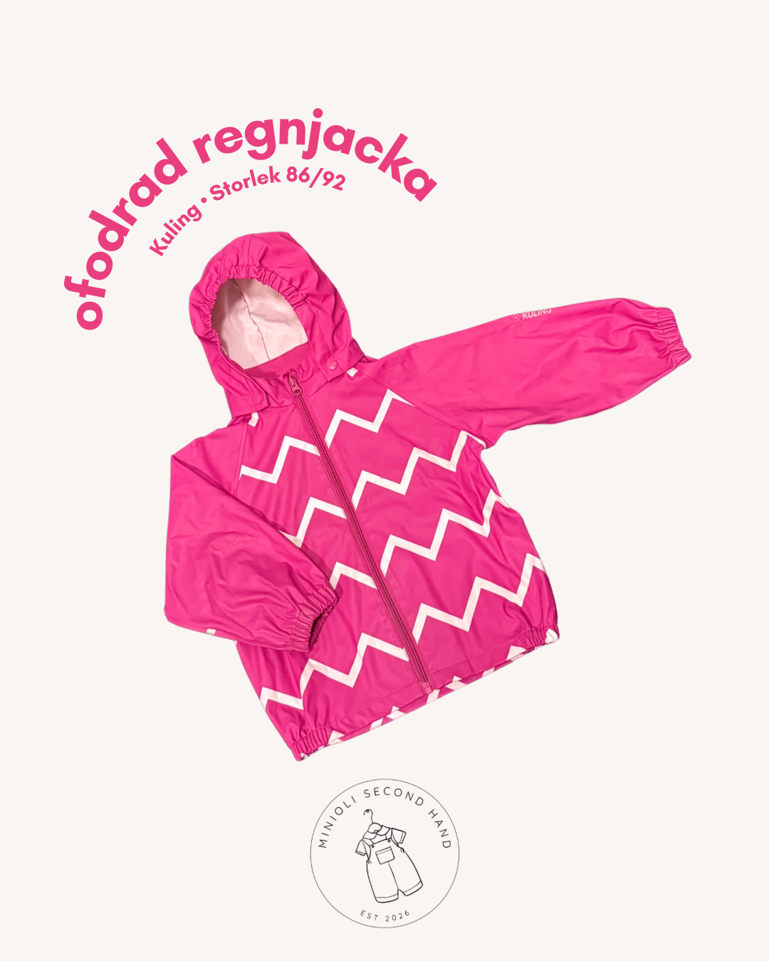 Ofodrad regnjacka - Storlek 86/92